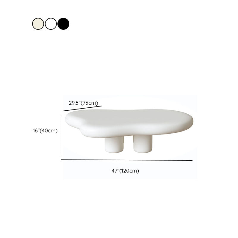 4 Legs Geometric Coffee Table Contemporary Manufactured Wood Cocktail Table