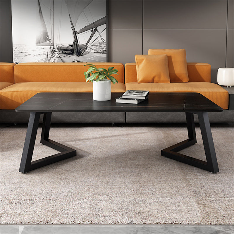 Trestle Bunching Tables Slate Rectangular Geometric Coffee or End Table