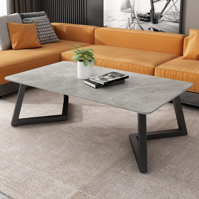 Trestle Bunching Tables Slate Rectangular Geometric Coffee or End Table