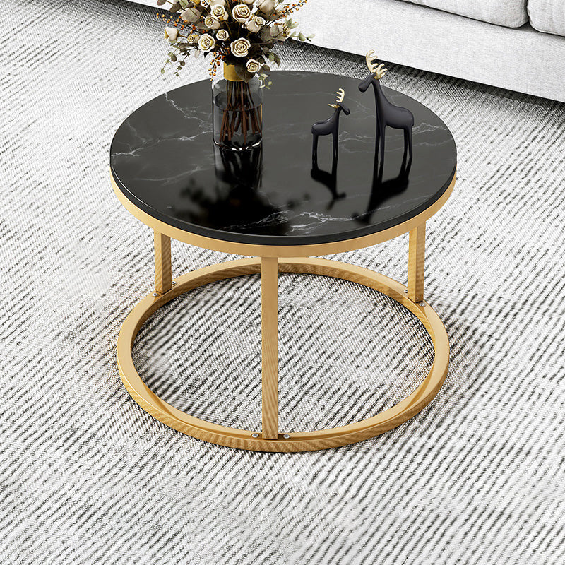 Frame 2 Piece Bunching Tables Slate Round Nesting Coffee Table