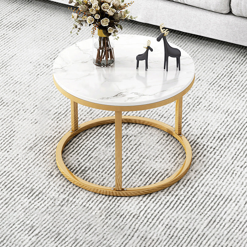 Frame 2 Piece Bunching Tables Slate Round Nesting Coffee Table