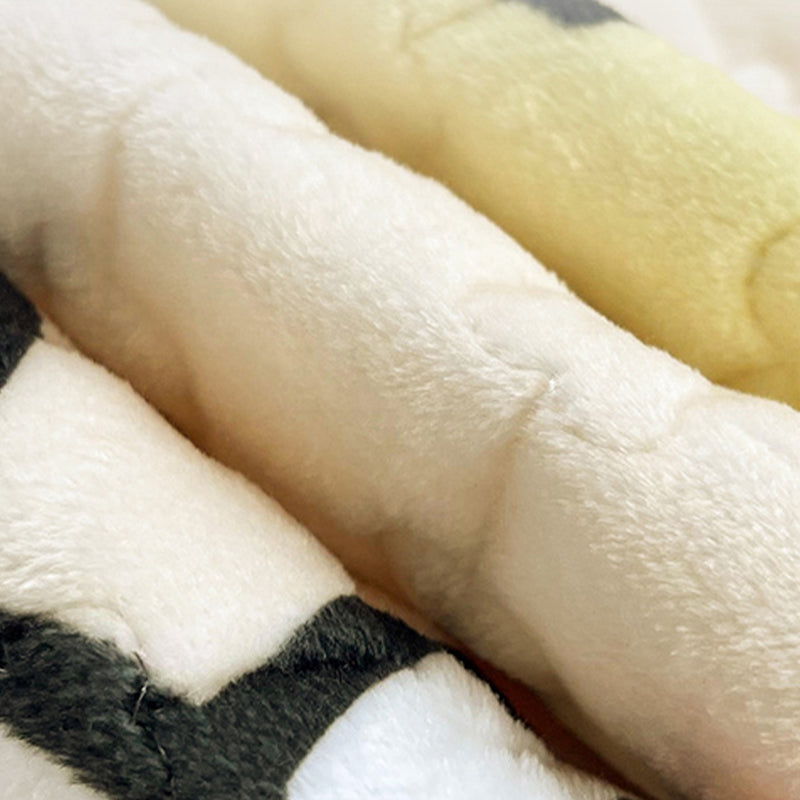 Fancy Fitted Sheet Cartoon Pattern Fade Resistant Non-Pilling Flannel Fitted Sheet