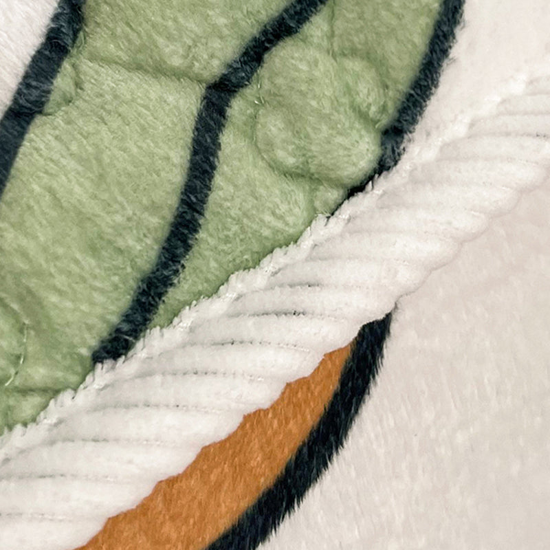 Fancy Fitted Sheet Cartoon Pattern Fade Resistant Non-Pilling Flannel Fitted Sheet