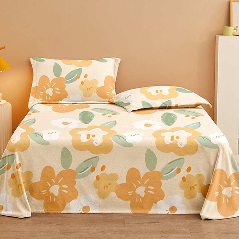 Trendy Bed Sheet Floral Patterned Ultra-Soft Non-Pilling Bed Sheet
