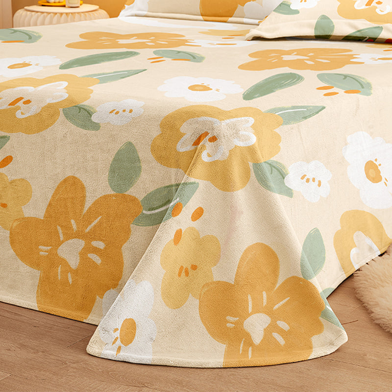 Trendy Bed Sheet Floral Patterned Ultra-Soft Non-Pilling Bed Sheet