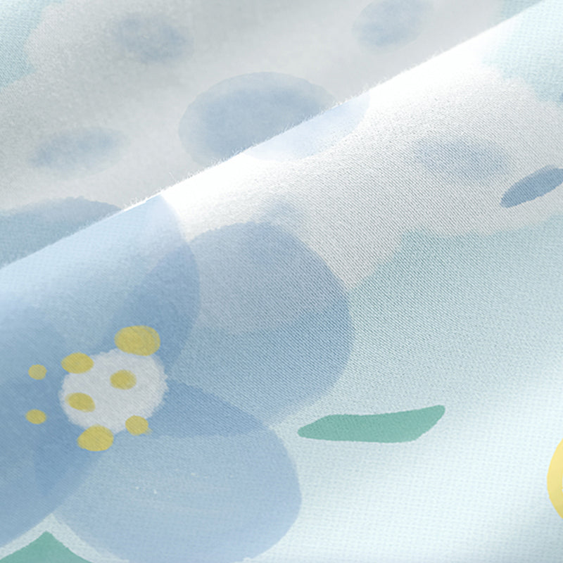 Trendy Fitted Sheet Floral Patterned Ultra-Soft Cotton Non-Pilling Fitted Sheet