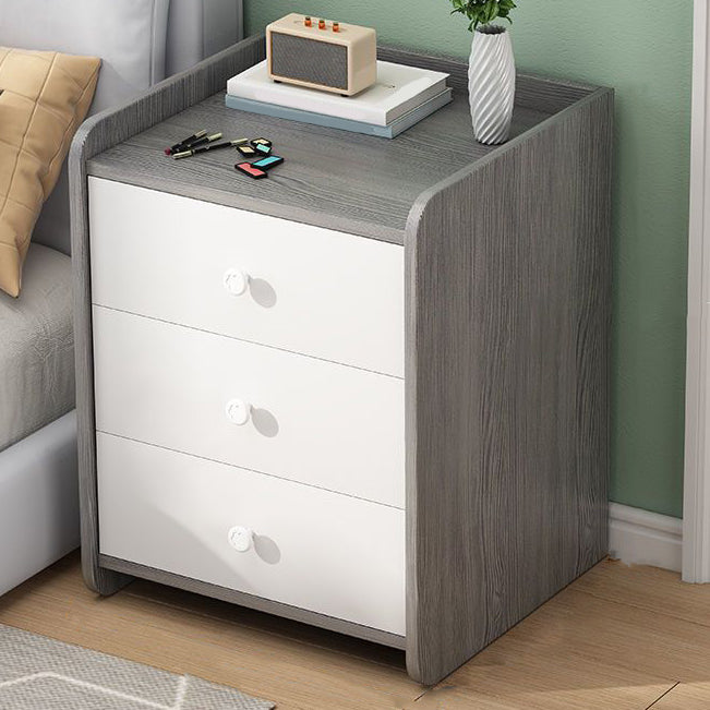 Contemporary Night Table Storage Accent Table Nightstand with 2/3 Drawers for Bedroom