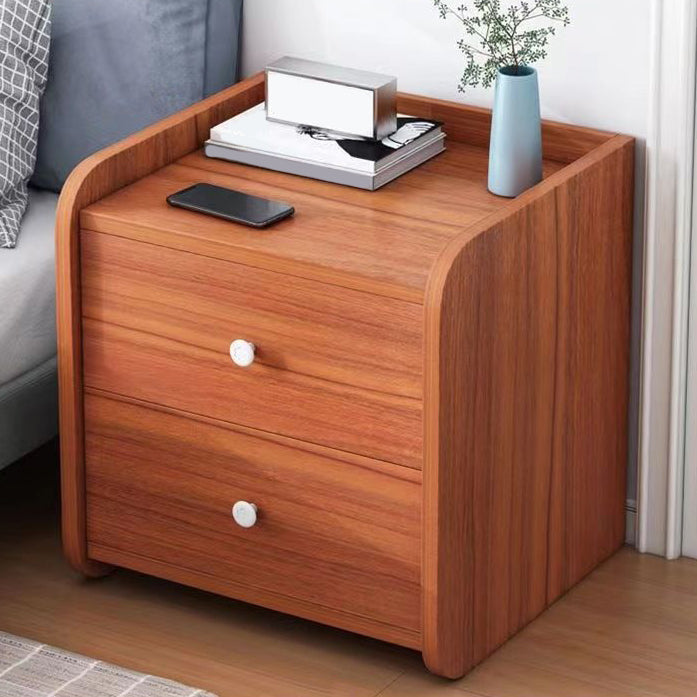 Contemporary Night Table Storage Accent Table Nightstand with 2/3 Drawers for Bedroom