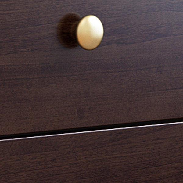 Modern Horizontal Double Dresser Solid Wood Storage Dresser for Bedroom