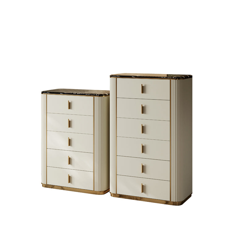 Classic Glam Storage Chest Dresser 5/4/6 Drawers Storage Chest , 17.55 Inch Width
