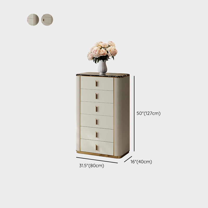 Classic Glam Storage Chest Dresser 5/4/6 Drawers Storage Chest , 17.55 Inch Width
