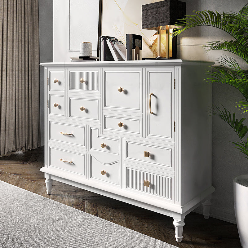 Traditional Storage Chest Solid Wood Dresser with Drawers , 14.04 Inch Width