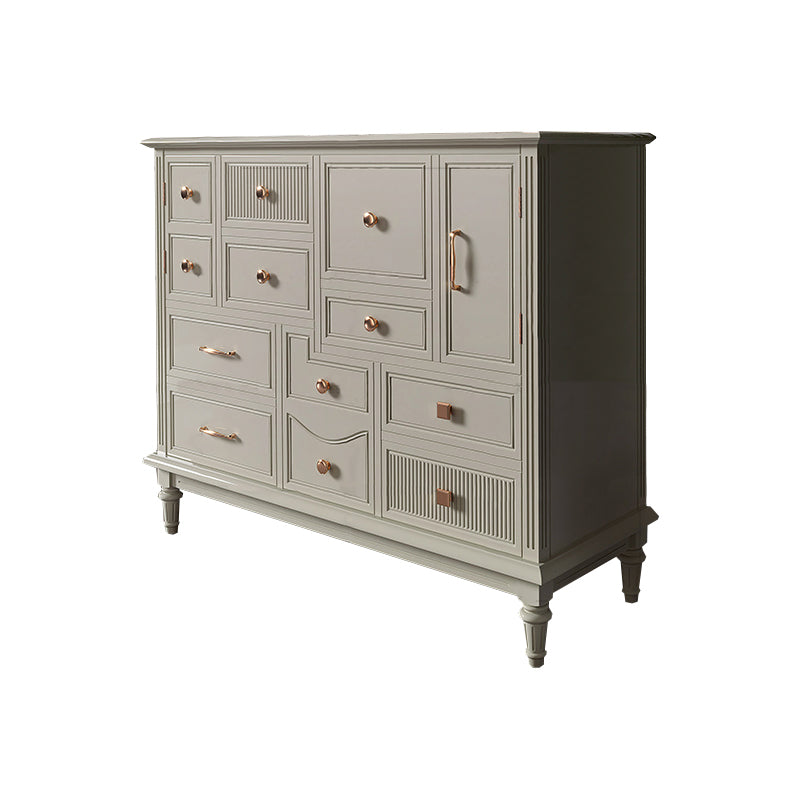 Traditional Storage Chest Solid Wood Dresser with Drawers , 14.04 Inch Width