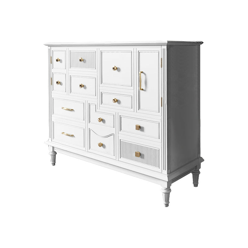 Traditional Storage Chest Solid Wood Dresser with Drawers , 14.04 Inch Width