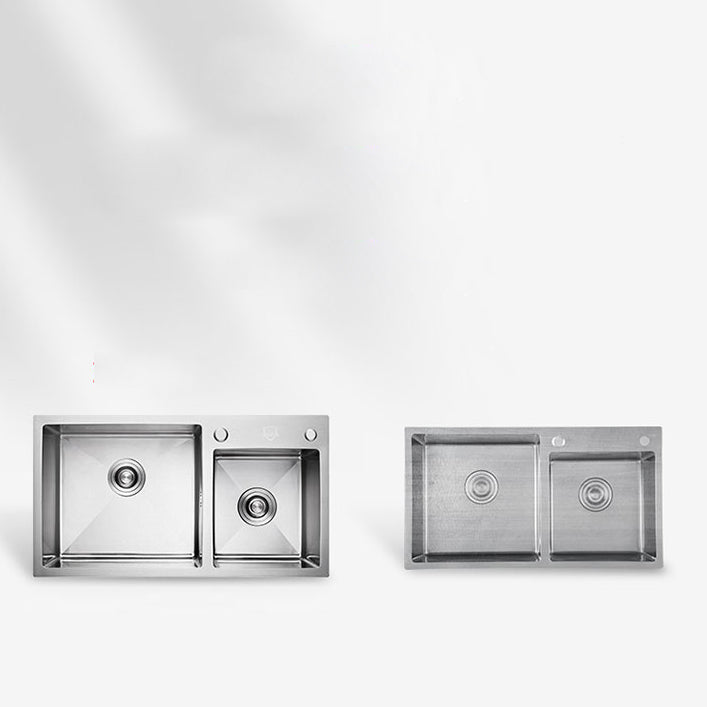 Modern Style Kitchen Sink Overflow Hole Design Drop-In Kitchen Sink