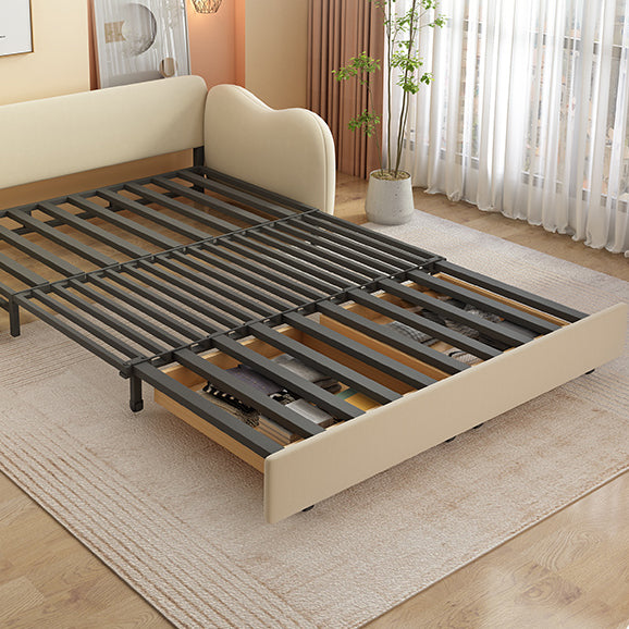 32" Wide Scandinavian Sofa Futon White Pillow Included Sleeper Sofa