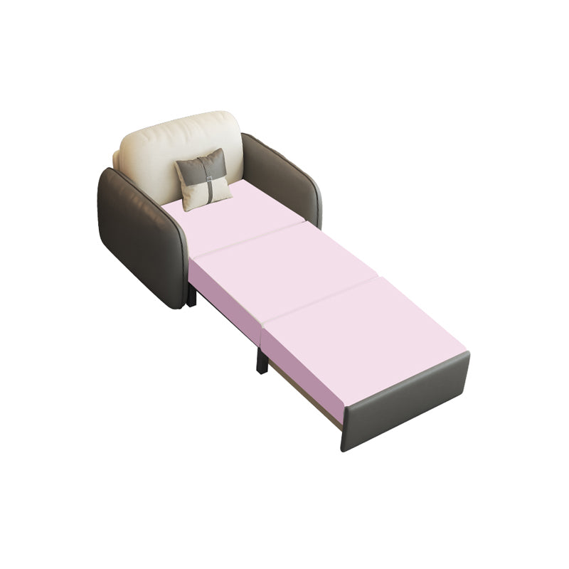 32" Wide Contemporary Sleeper Sofa Futon Faux Leather Sleeper Sofa