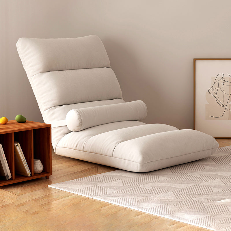 Contemporary Solid Color Convertible Chair Sloped Armless Chair