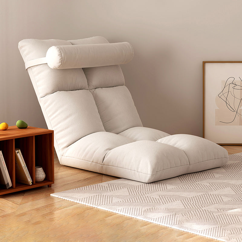 Contemporary Solid Color Convertible Chair Sloped Armless Chair