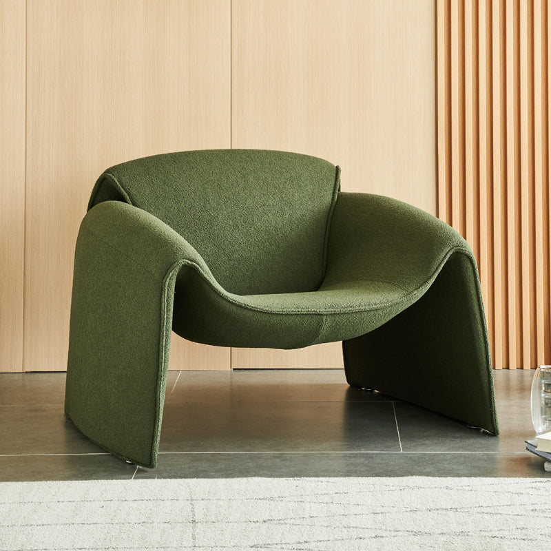 Contemporary 31.49" Wide Solid Color Fixed Back Back Sponge Arm Chair