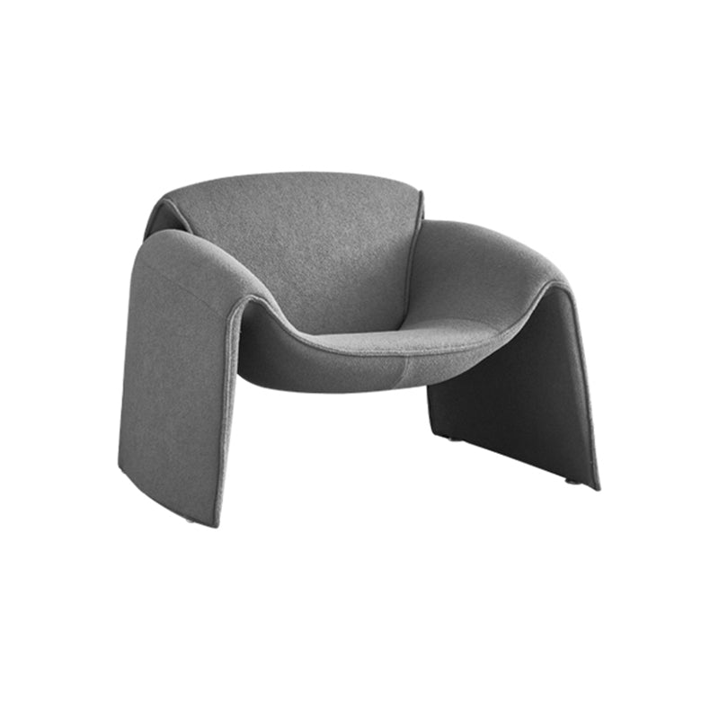 Contemporary 31.49" Wide Solid Color Fixed Back Back Sponge Arm Chair