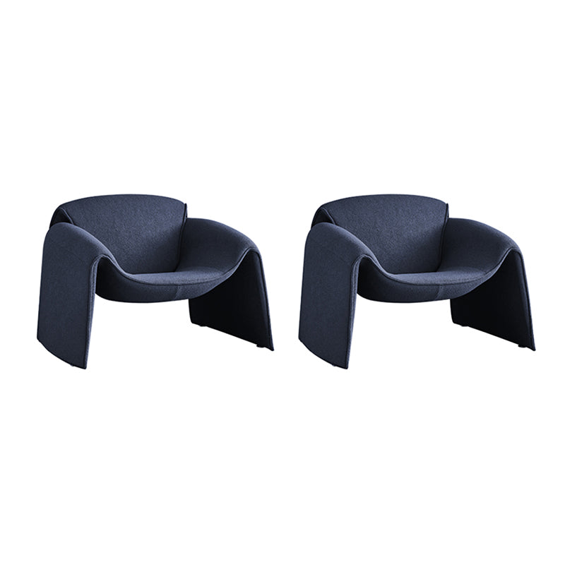 Contemporary 31.49" Wide Solid Color Fixed Back Back Sponge Arm Chair