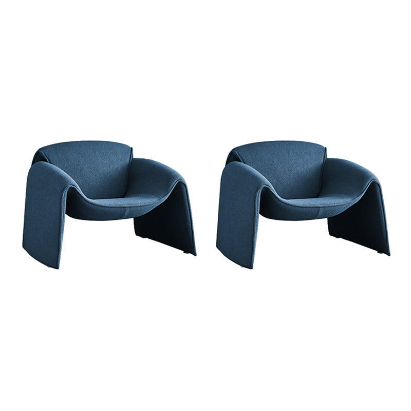 Contemporary 31.49" Wide Solid Color Fixed Back Back Sponge Arm Chair