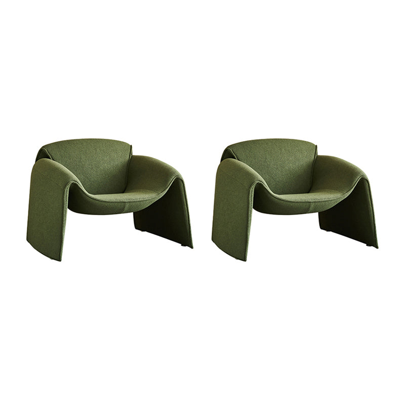 Contemporary 31.49" Wide Solid Color Fixed Back Back Sponge Arm Chair