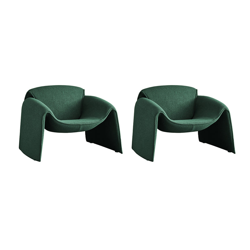 Contemporary 31.49" Wide Solid Color Fixed Back Back Sponge Arm Chair