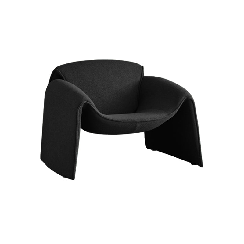 Contemporary 31.49" Wide Solid Color Fixed Back Back Sponge Arm Chair