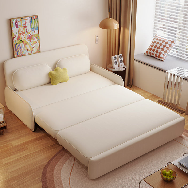 Scandinavian Foldable Futon Sleeper White Futon Sleeper Sofa Bed