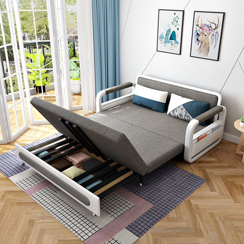 35" Wide Contemporary Sleeper Sofa Futon Storage Sleeper Sofa