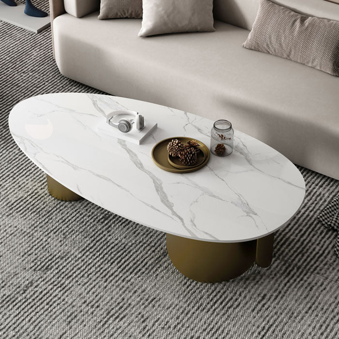 Abstract Coffee Table Slate Top Geometric Coffee Coffee or End Table
