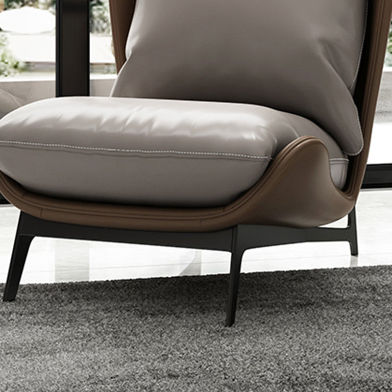 Contemporary Style 26.77" Wide Pillow Back Armless Lounge Chair