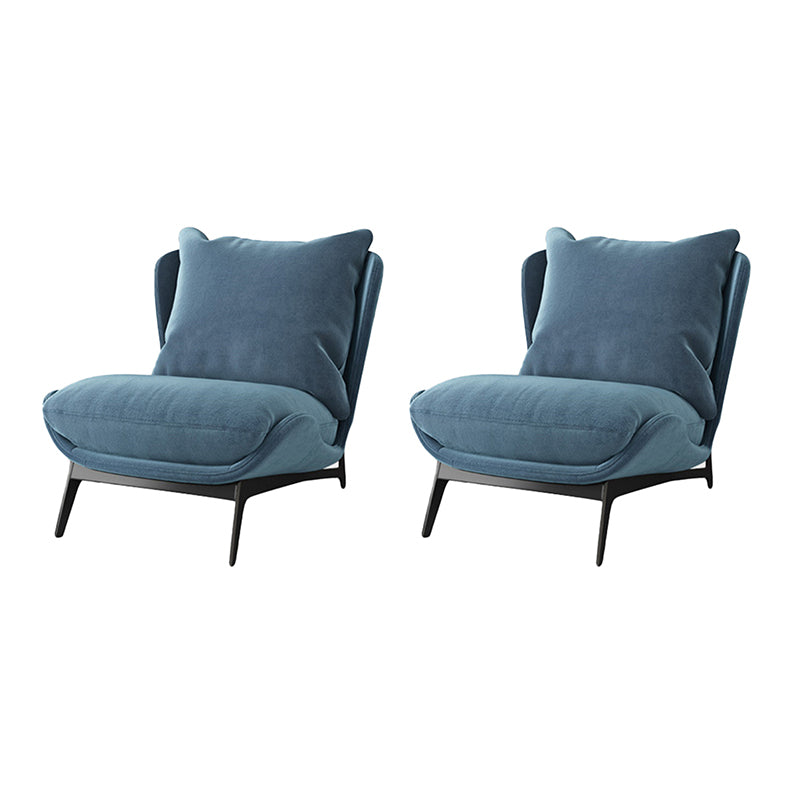 Contemporary Style 26.77" Wide Pillow Back Armless Lounge Chair