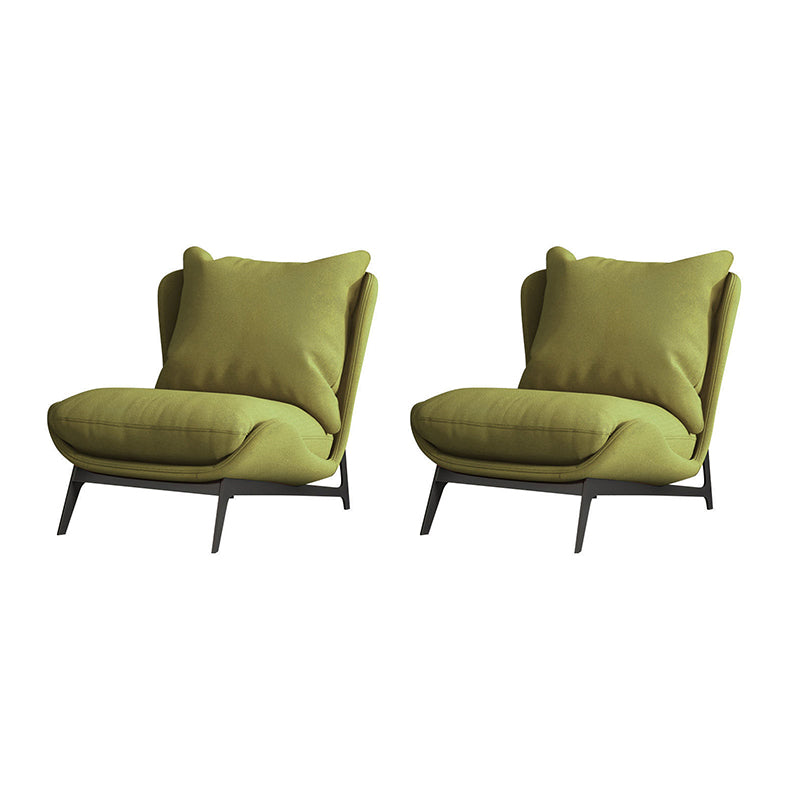 Contemporary Style 26.77" Wide Pillow Back Armless Lounge Chair