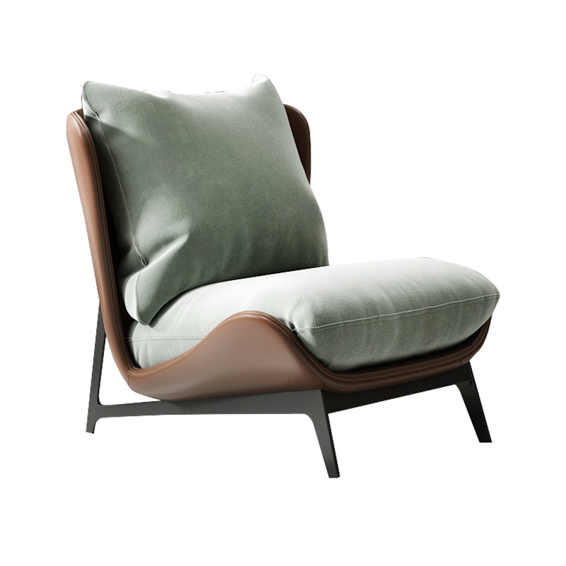 Contemporary Style 26.77" Wide Pillow Back Armless Lounge Chair