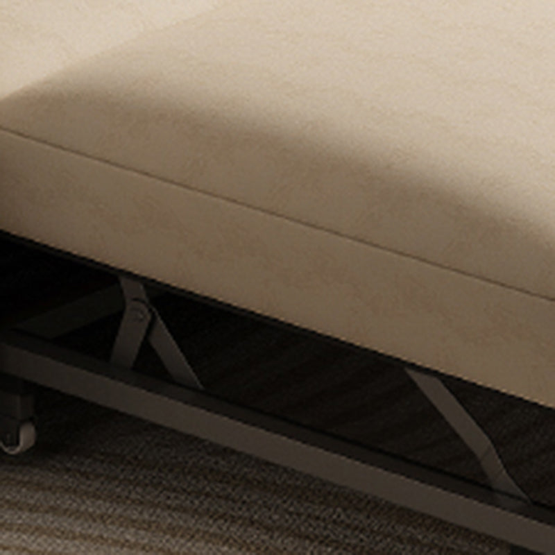 Contemporary Foldable Futon Sleeper White Futon and Mattress