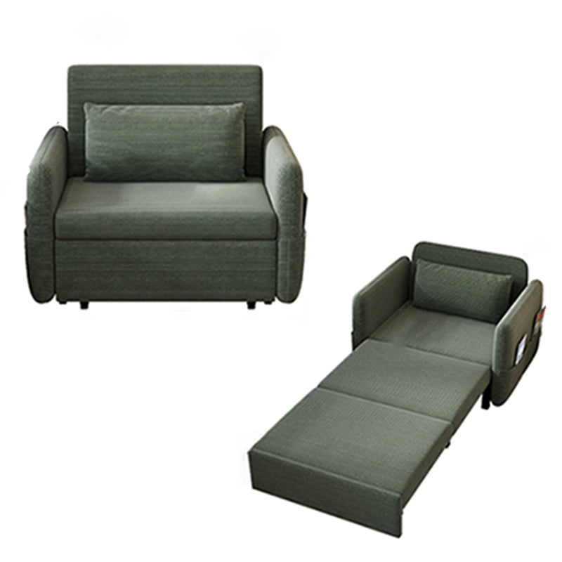 33" Wide Scandinavian Sleeper Sofa Futon Green Corduroy Sleeper Sofa