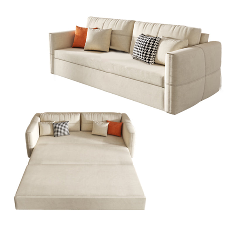 31" Wide Scandinavian Sleeper Sofa Futon Fabric Sleeper Sofa