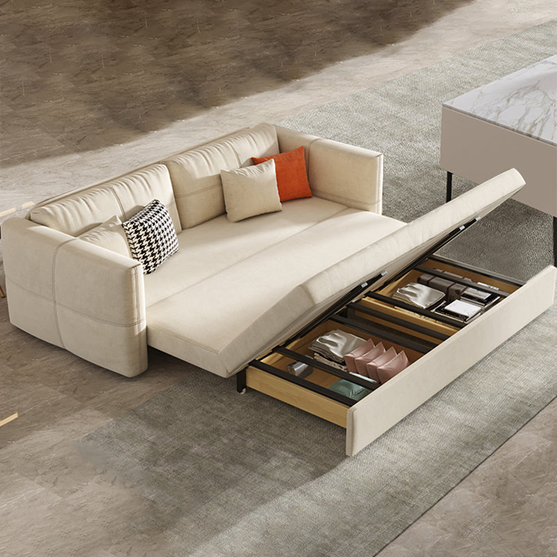 31" Wide Scandinavian Sleeper Sofa Futon Fabric Sleeper Sofa