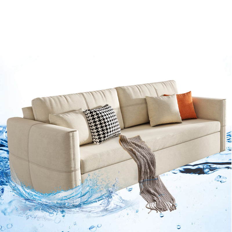 31" Wide Scandinavian Sleeper Sofa Futon Fabric Sleeper Sofa