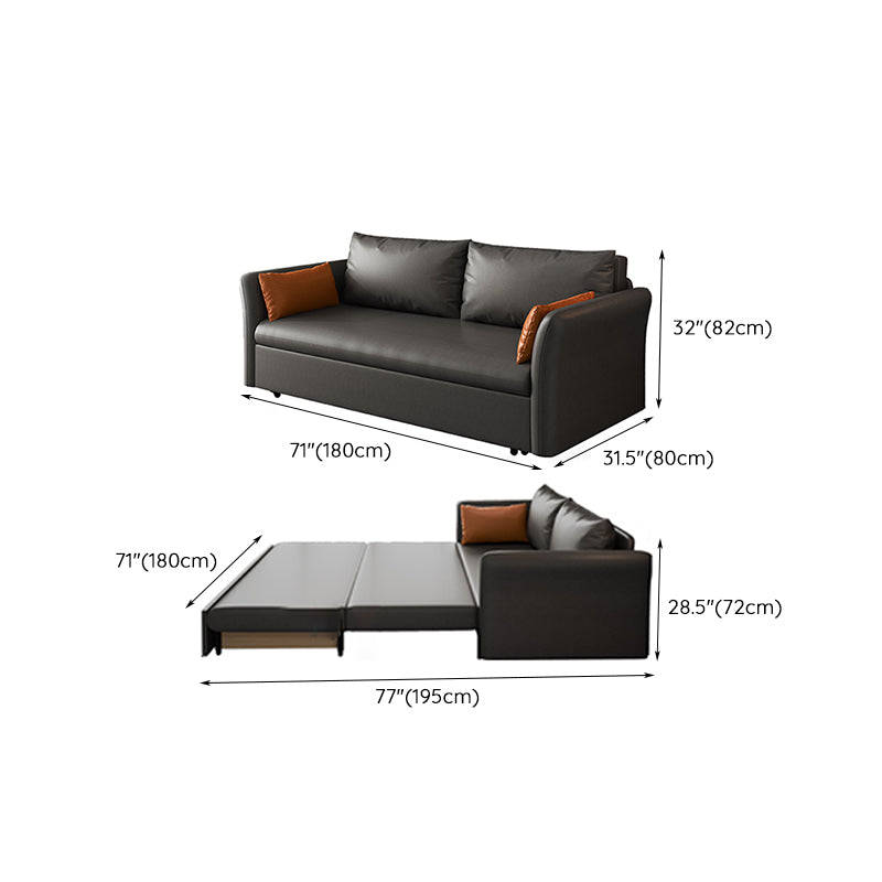 31" Wide Scandinavian Sleeper Sofa Futon Foldable Sleeper Sofa