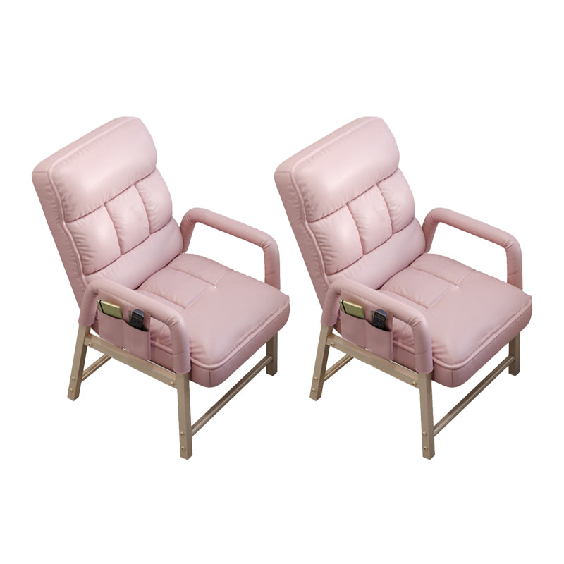 Modern Fixed Arms Office Chair Upholstered Task Chair for Home