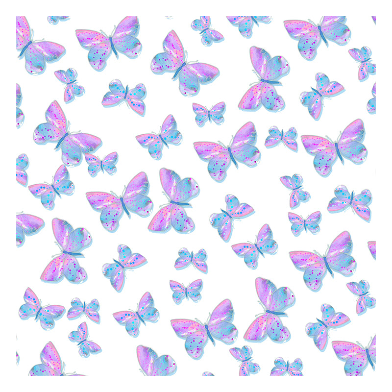 Environment Friendly Mural Wallpaper Butterfly Illustration Bedroom Wall Mural