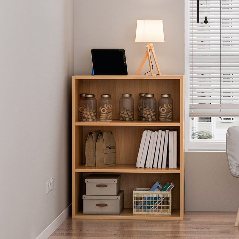 Engineered Wood Bookcase Standard Contemporary Closed Back Bookshelf