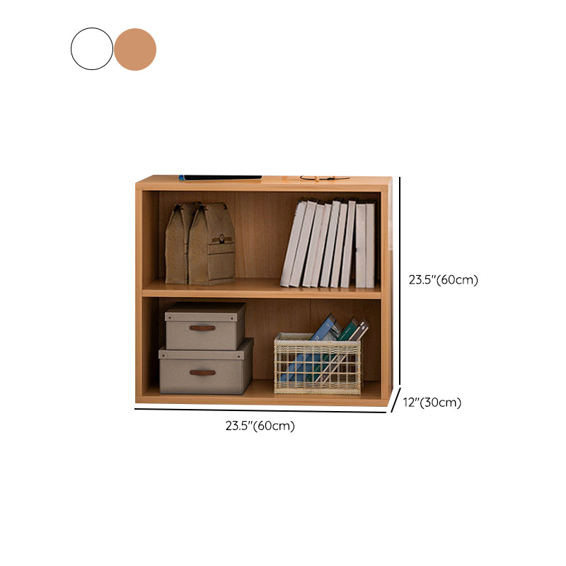 Engineered Wood Bookcase Standard Contemporary Closed Back Bookshelf