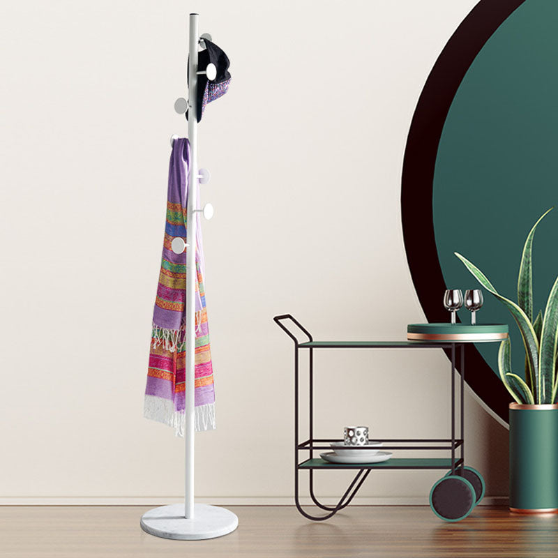 Contemporary Style Hall Tree Metal Coat Rack Free Standing Coat Hanger