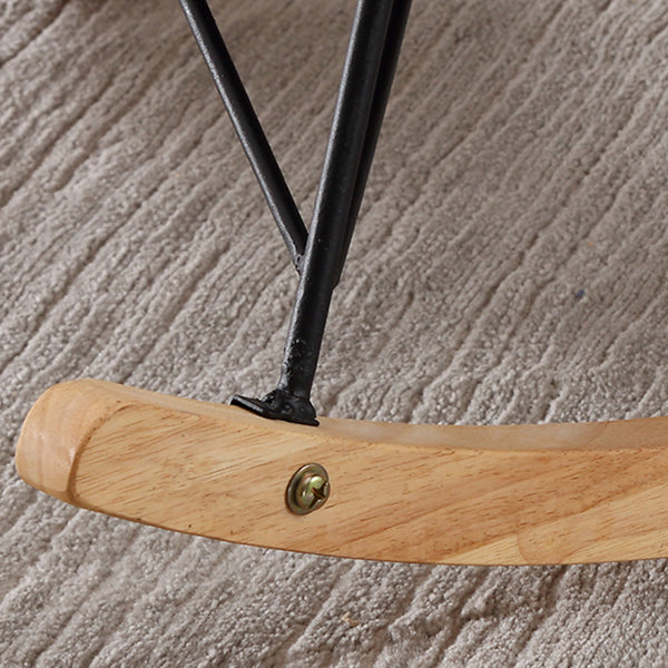 Nordic Light Luxury Chaise Rocking Chair Hotel Leisure Upholstered Lazy Sofa Chair