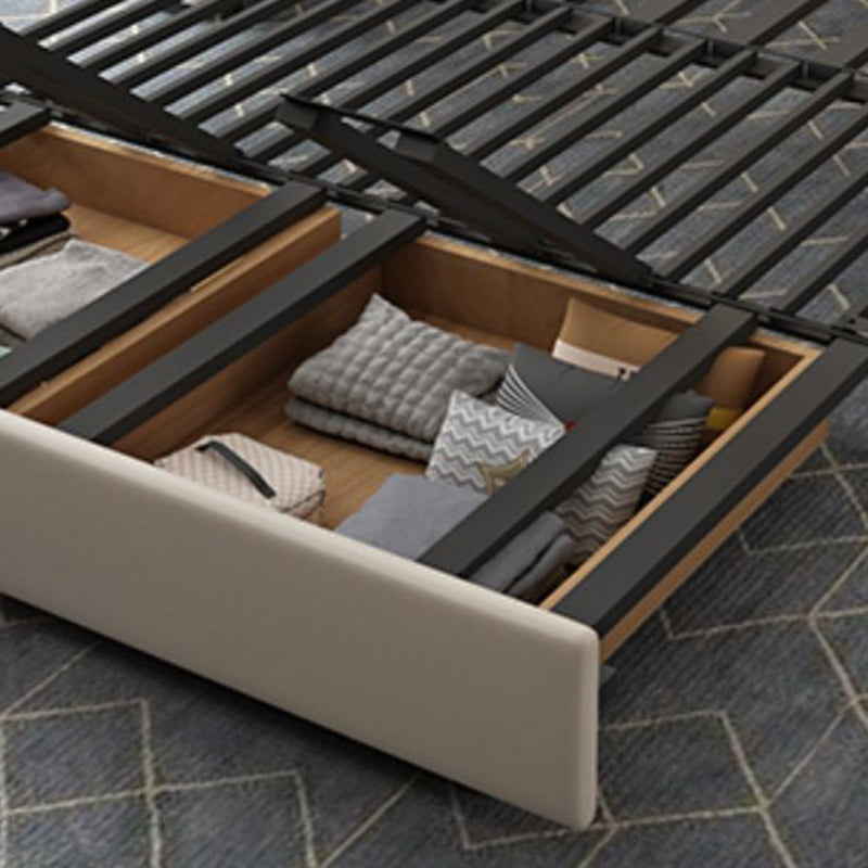 Contemporary Foldable Futon Sleeper White Futon Sleeper Sofa with Storage